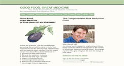 Desktop Screenshot of goodfoodgreatmedicine.com